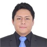 Profesor de Personal Social imparte clases a estudiantes de 1° grado de primaria