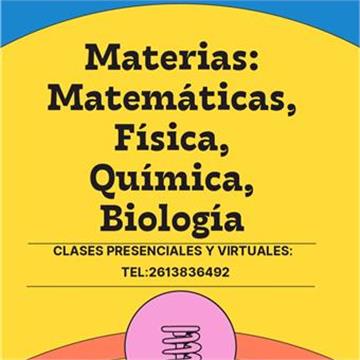 Lic. En enologia doy clases de matemáticas