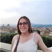 Profesora de repaso de niños de inglés