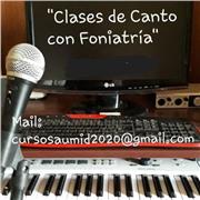 Clases particulares de canto, ejercicios de respiración y foniatría para el canto. Vocalización con piano. Varios estilos