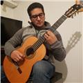 Clases de guitarra clásica, enseñanza de repertorio, teoría y técnicas para la ejecución de la guitarra