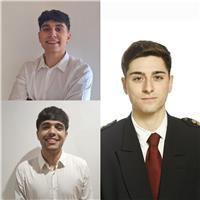 3 profesores: Ingeniero de Telecomunicaciones, Ingeniero de Electrónica Industrial y Estudiante de Ciencias del Mar