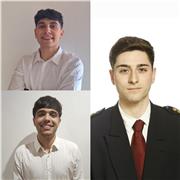 3 profesores: Ingeniero de Telecomunicaciones, Ingeniero de Electrónica Industrial y Estudiante de Ciencias del Mar