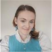 English tutor teaches both adults and children, young and enthusiastic teacher