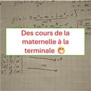 Professeur de Mathématiques de la maternelle au Lycée