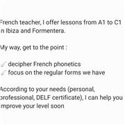 Clases particulares de francés en linea