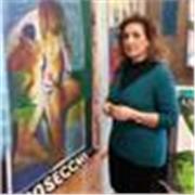 Insegnante di disegno impartisce lezioni di disegno a ragazzi