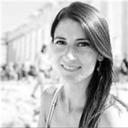 El anuncio dice: Maestro/a de Español en línea