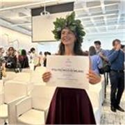 Laureata alla triennale di ingegneria presso il Politecnico di Milano