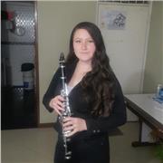 Profesora de clarinete(nivelinicial,medio, avanzado/preparación a la universidad), piano, flauta, saxo(inicial), teoría/gramática, armonía y auditiva