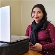 Titulada en curso inglés