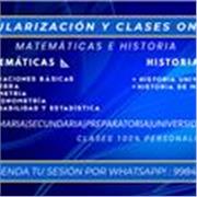 Clases particulares 100% online sobre cualquier tema de matemáticas, ya sea álgebra, geometría, probabilidad y estadística, etc