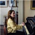 Certified piano teacher offers online privet lessons for children and adults in english language