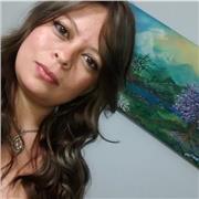 profesora de pintura al oleo