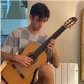 Estudiante de música que desea impartir clases de guitarra,lenguaje musical y armonía