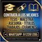 Tesis maestría trabajos exámenes con garantía