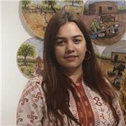 Textile design graduate, pursuing MSc,aims to educate children.