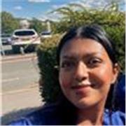 Medical student providing lessons to secondary school students