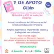Ofrezco clases particulares y de apoyo para PRIMARIA Y ESO. Con experiencia, estudiante del último curso grado Educación Primaria