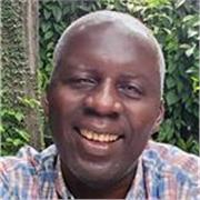 English tutor teaches foreign students in middle school