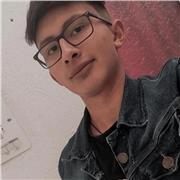 Chico que ayuda a reforzar y orientar clases online