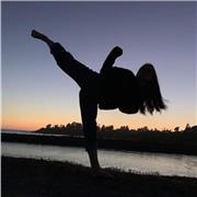 Profesora de Taekwondo para niños de 3 a 10 años hasta cinturón negro.