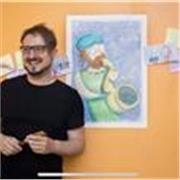Illustratore professionista impartisce lezioni di disegno e di live sketching/live painting