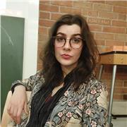 Engagierter, intensiver Online Englischunterricht bei MA Studentin