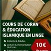 Cour d'arabe et de Coran, et apprentissages de la religion