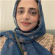 I am a science (chem, bio) teacher. I teach age 8-14 years students. I have experience of 13 years in-person teaching in Pakistan.