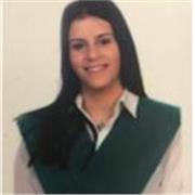 Profesora de sociales encantada con su trabajo enseñanza 