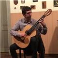 Concertista lic. en guitarra, ofrece clases online