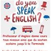 Professeur d'anglais donne cours tous niveaux