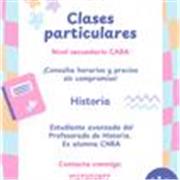 Profesora de historia nivel secundario CABA Y GBA