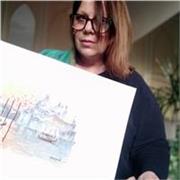 Pittrice diplomata all'accademia di belle Arti di Venezia divulga le lezioni di pittura