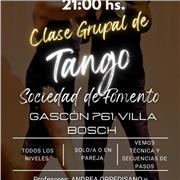 Clases grupales de TANGO en Villa Bosch