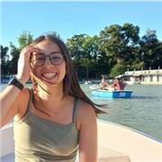 Soy studiante de Magisterio de último año. Con mucha energia para dar repaso tanto a alumnos de primaria como de la ESO. Dispuesta a dar lengua (sintaxis y morfología), matemáticas, inglés, historia o filosofia