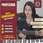 Profesora de Musica, especializada en Guitarra, Piano, Violín, Canto, Batería, Ukelele, bajo entre otros, para todas las edades