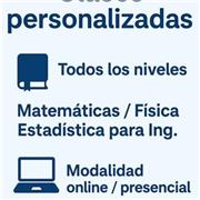 Clases particulares matemáticas y asesorias