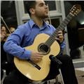 Profesor titulado de guitarra clásica, lenguaje musical, armonía, análisis y guitarra eléctrica