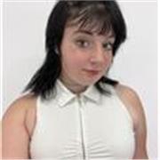 Profesora de Inglés lista para enseñar a estudiantes de la escuela primaria.