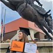 Diplomata al liceo scientifico , e alla BSHS high school degli USA MT .laureanda un economia , Università degli studi Bicocca