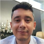 Spanish professor providing lessons to adults