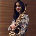 Profesora de música imparte clases de saxofón y lenguaje musical. refuerzo y preparación de pruebas de acceso al conservatorio profesional y superior
