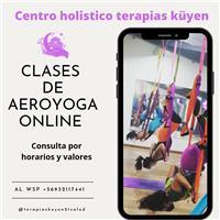 Realizo clases de yoga y aeroyoga de forma online y presencial, soy instructora de la Federación internacional de yoga chile