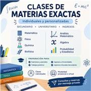 Clases de Materias Exactas Secundario y Universitario