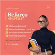 Professora particular de português, reforço infantil