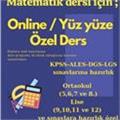 12 yıllık matematik öğretmeninden özel ders