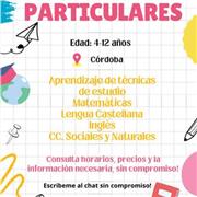 Clases particulares para niños de primaria y ESO en algunas asignaturas
