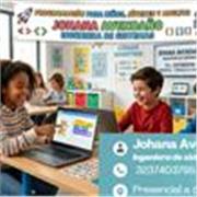 Profesora de sistemas especialista en programacion de software con niños jovenes y adultos